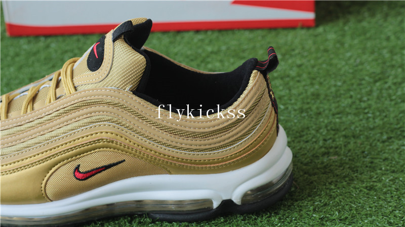 Authentic Nike Air Max 97 OG Gold Metallic Gold